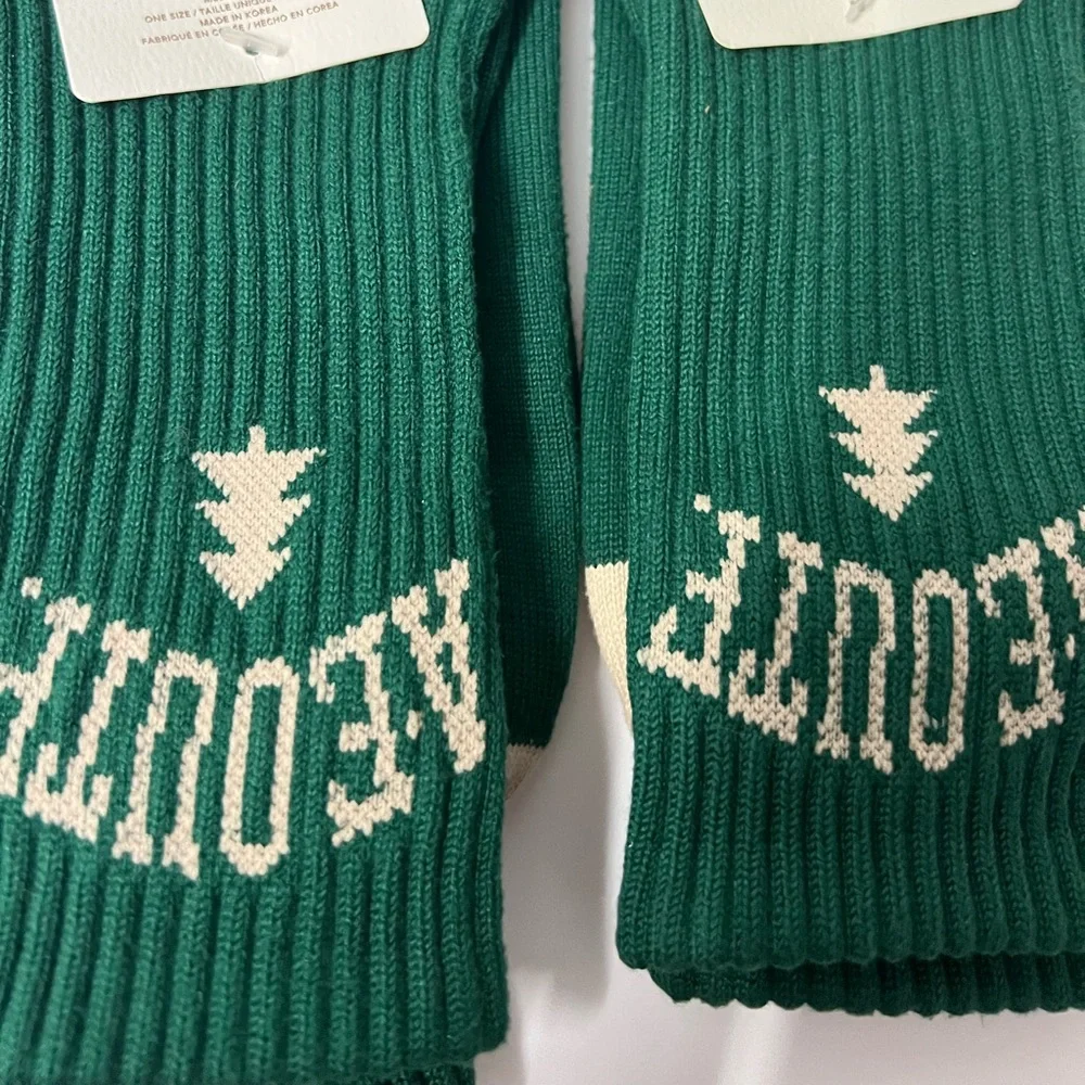 American Eagle Men Dad Green Crew Socks 2 Pack Bundle